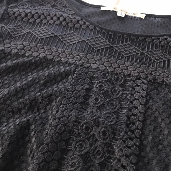 Max Studio black Art Deco blouse, size small - Picture 2 of 11